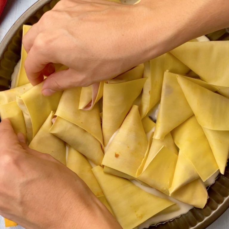 Triangoli di lasagne alla zucca step4