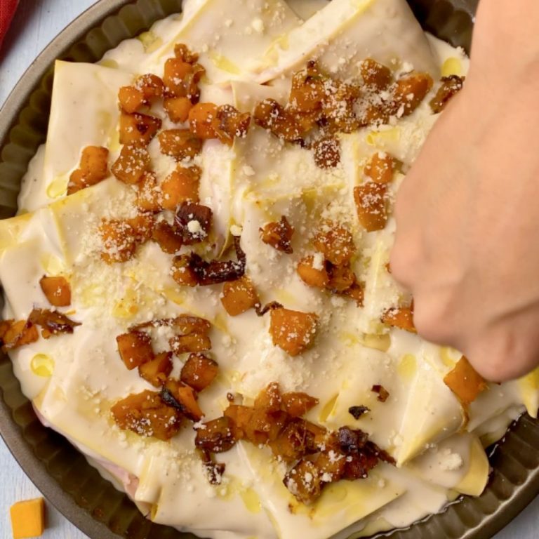 Triangoli di lasagne alla zucca step5