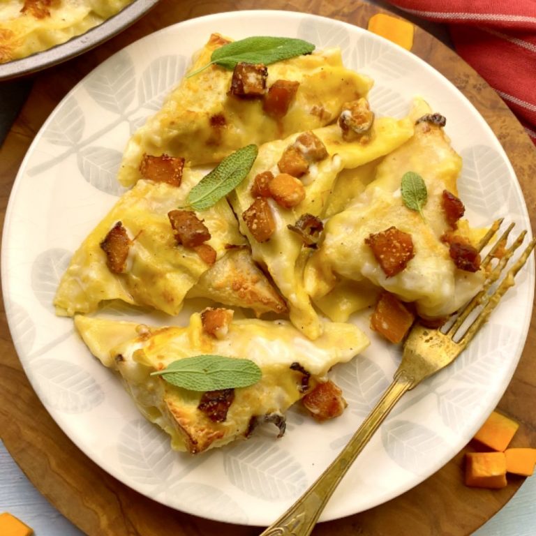 Triangoli di lasagne alla zucca step6