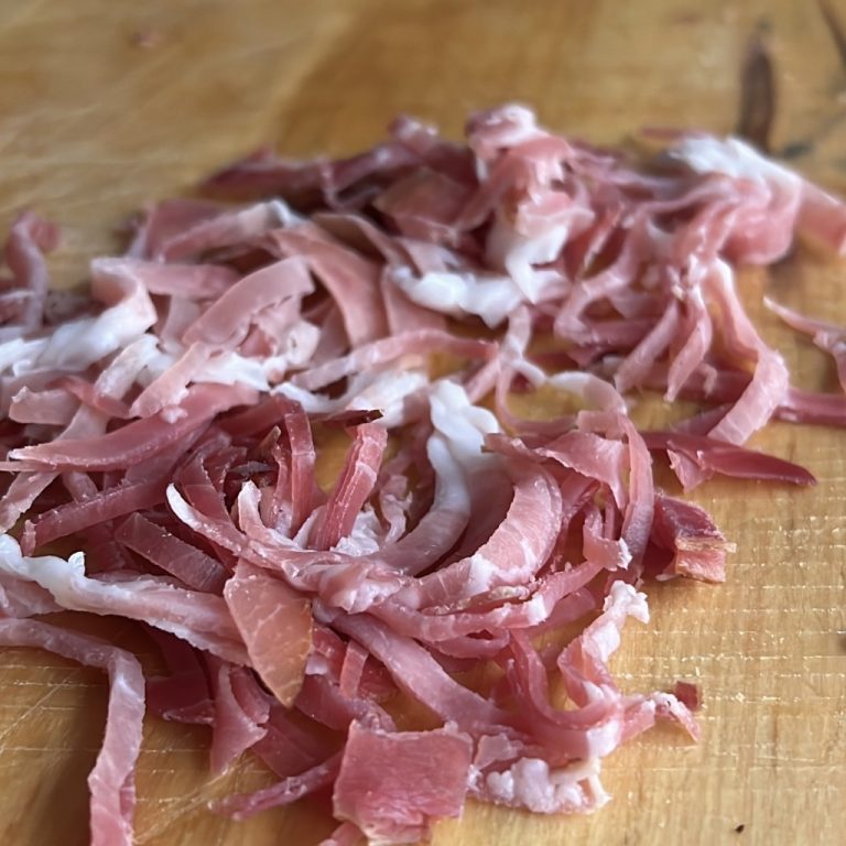 Conchiglie speck e noci step1