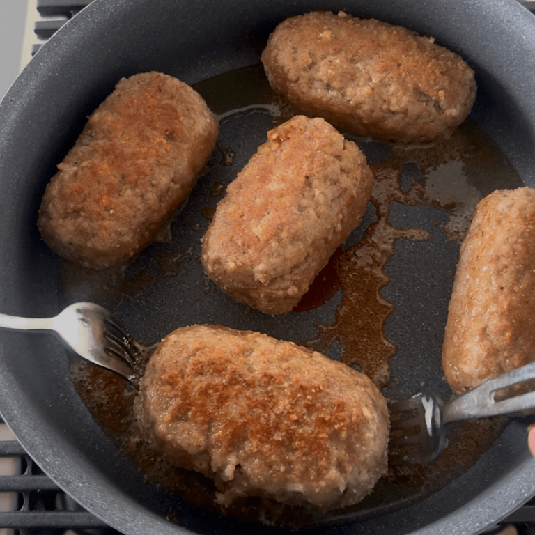 Mini polpettoni in padella step4