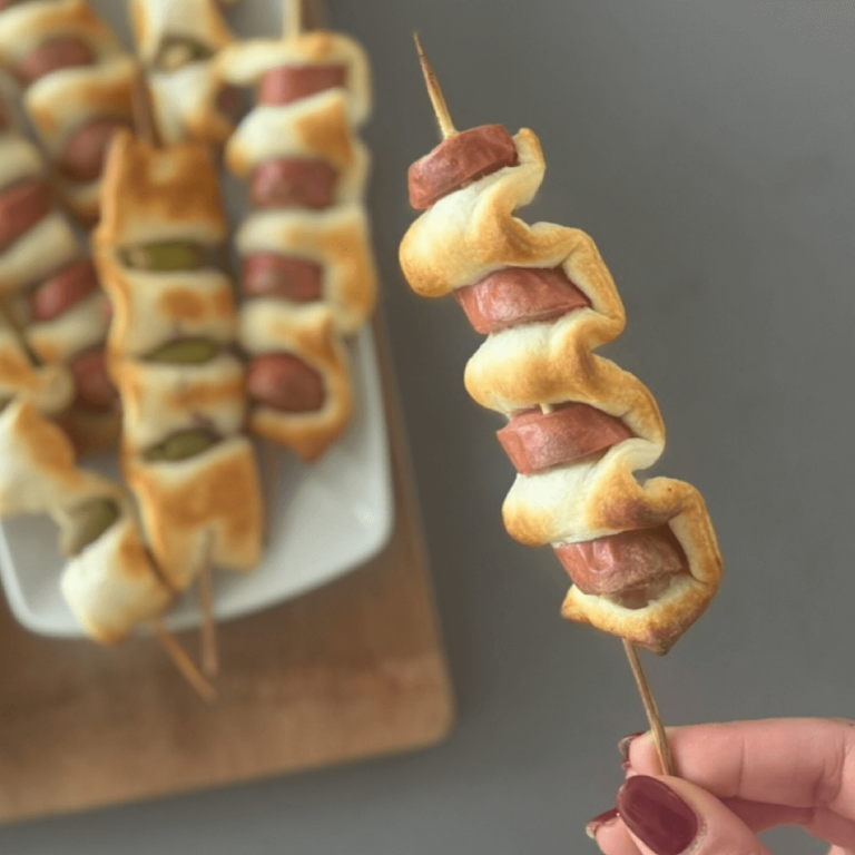 Spiedini di pasta sfoglia ai wurstel step5
