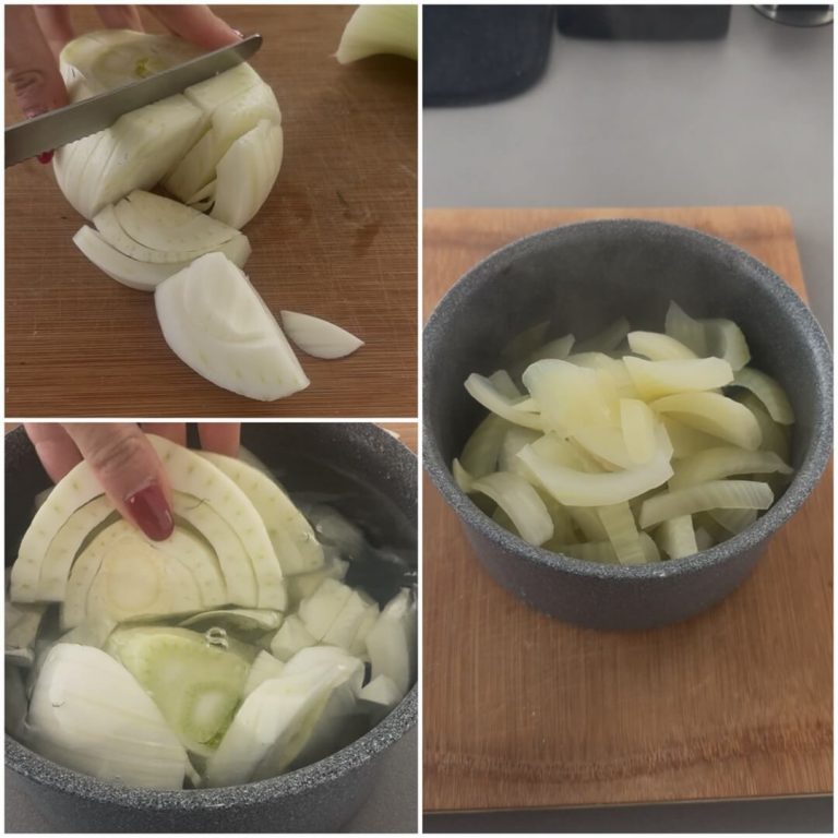 Finocchi gratinati con besciamella step1