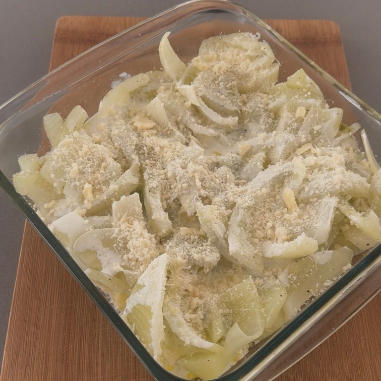 Finocchi gratinati con besciamella step4