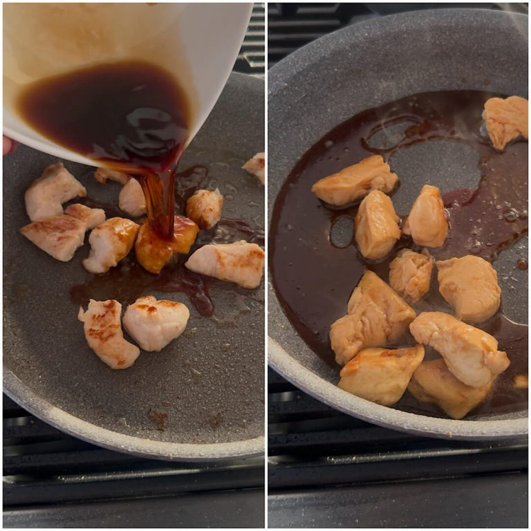 Pollo teriyaki step4