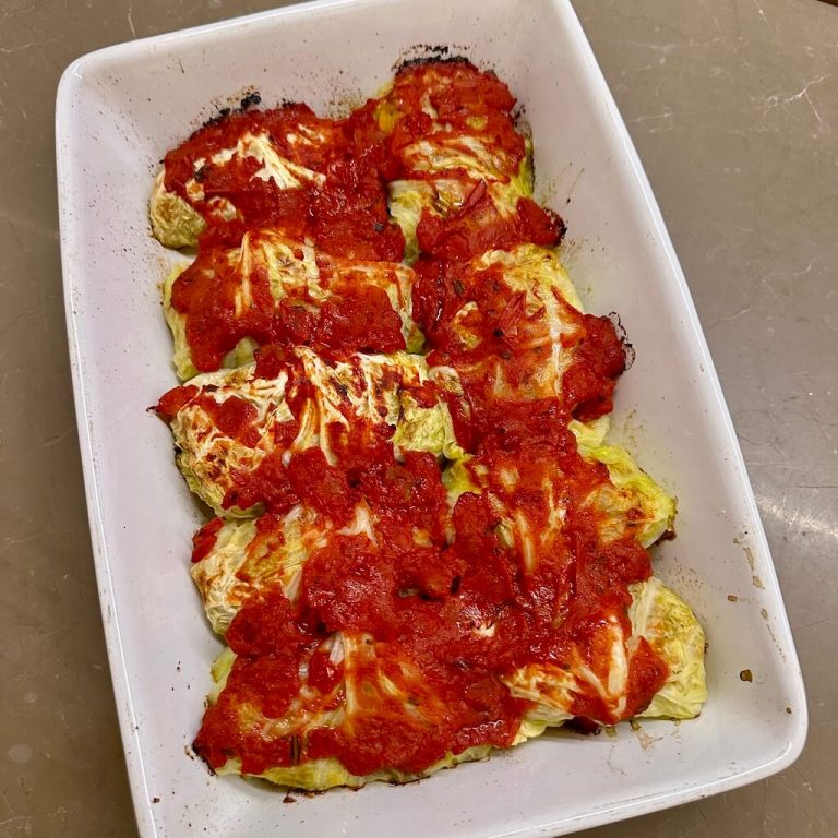 Involtini di verza con riso step12