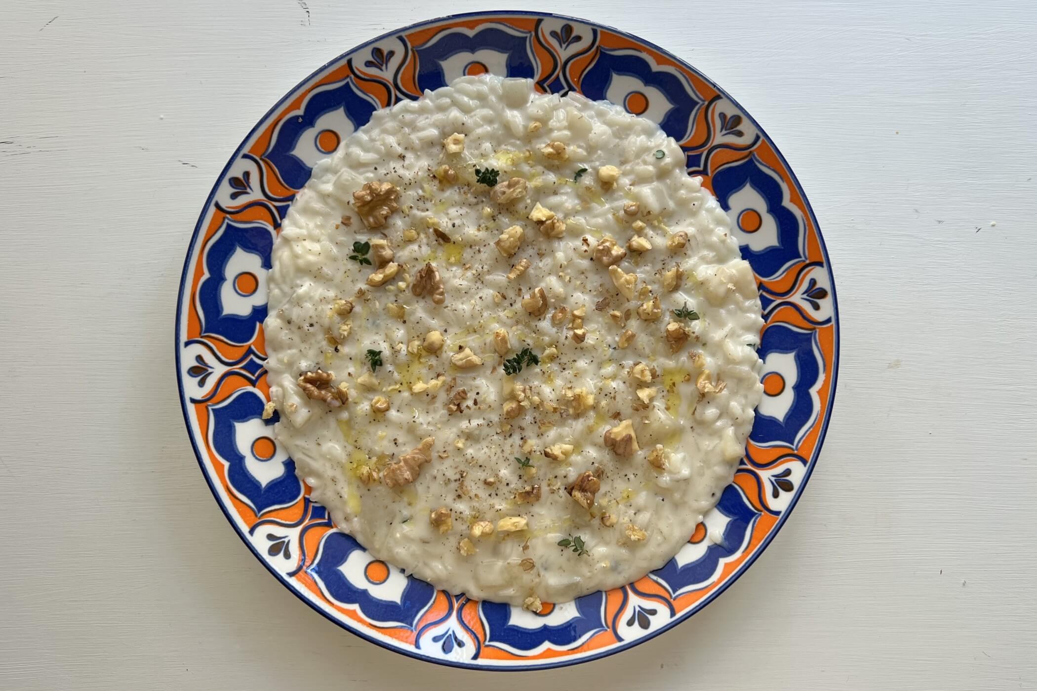 Risotto pere noci e mascarpone: la cremosità perfetta