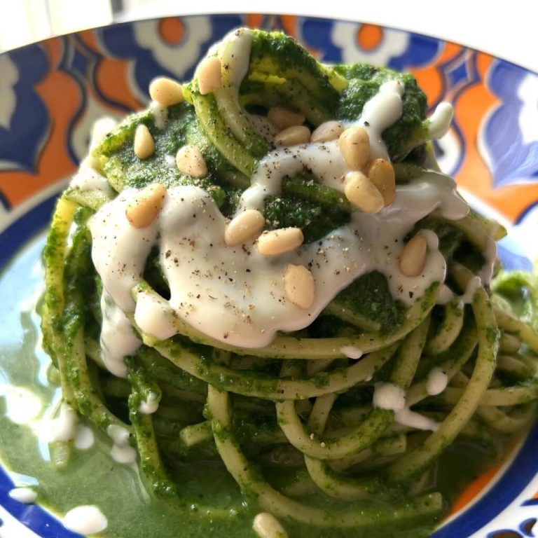 Spaghetti spinaci e stracchino step5