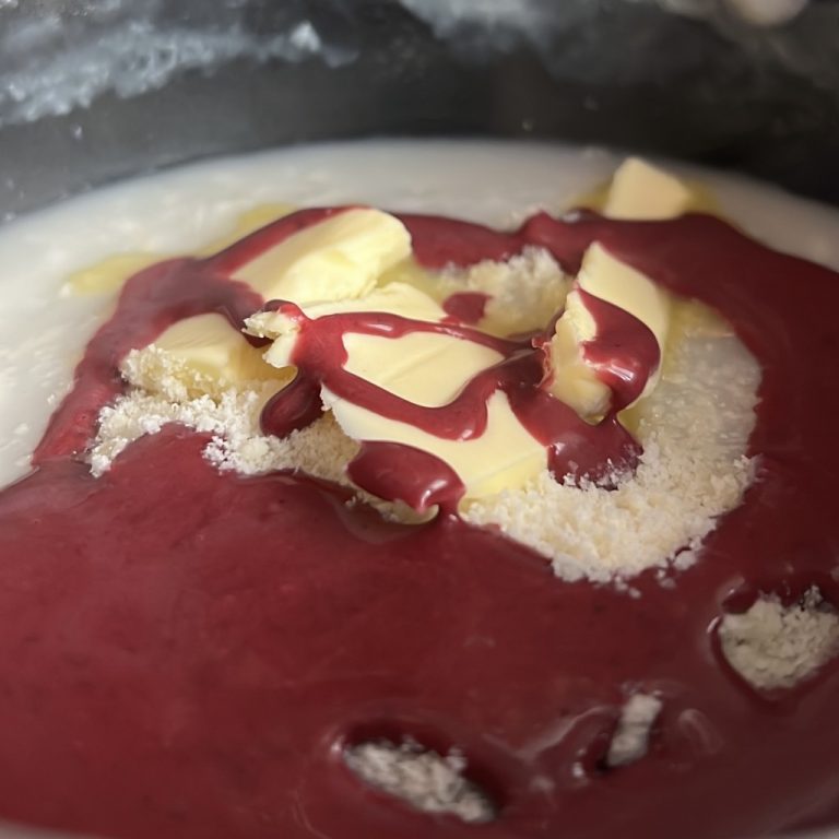 Risotto ai mirtilli step4