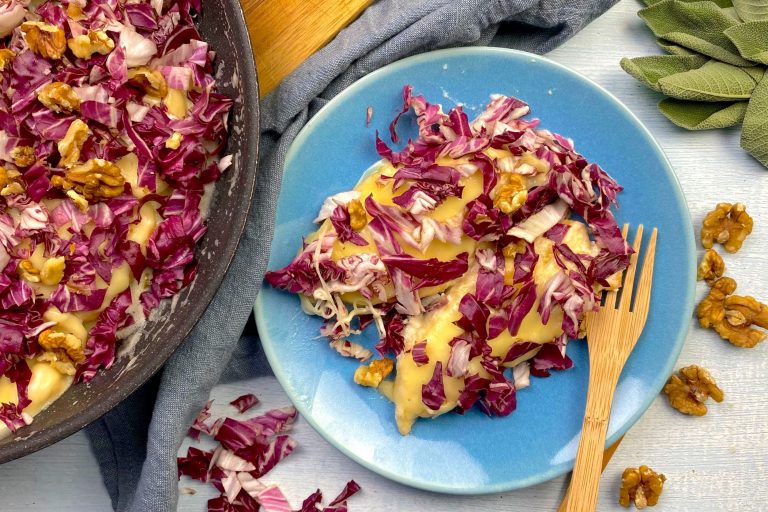 Scaloppine di pollo al radicchio