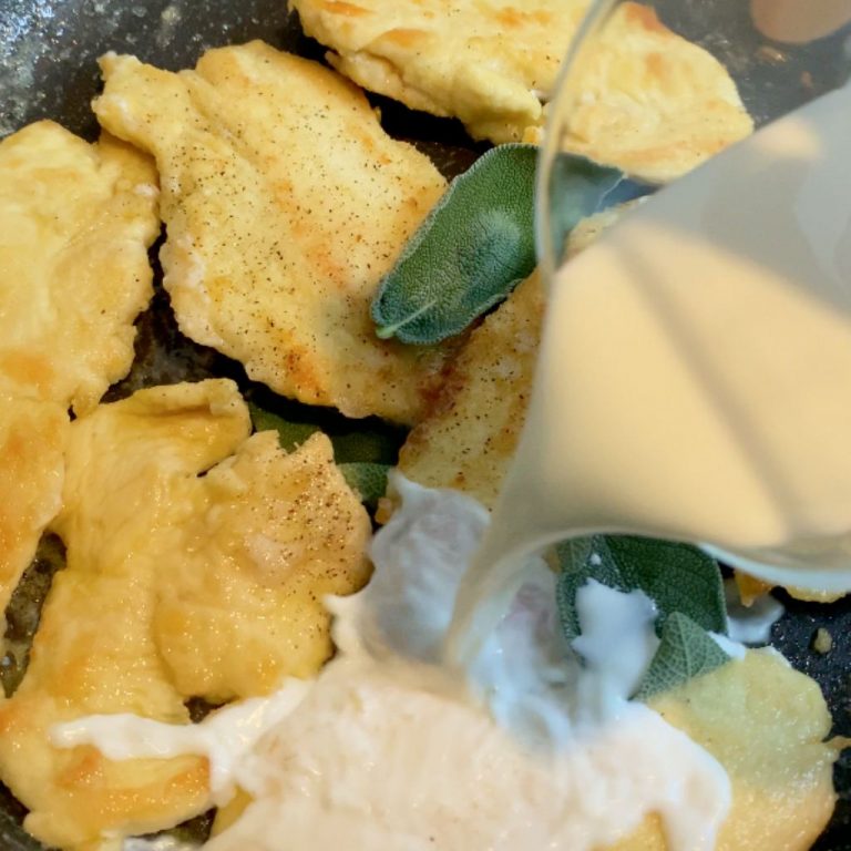 Scaloppine di pollo al radicchio step3