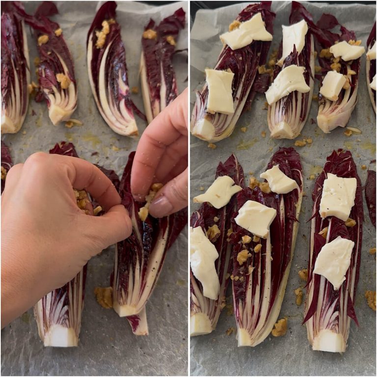 Barchette di radicchio al forno step3