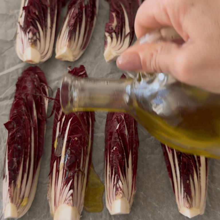 Barchette di radicchio al forno step2