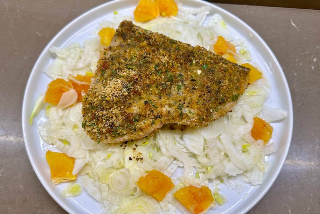 Pesce spada gratinato al forno