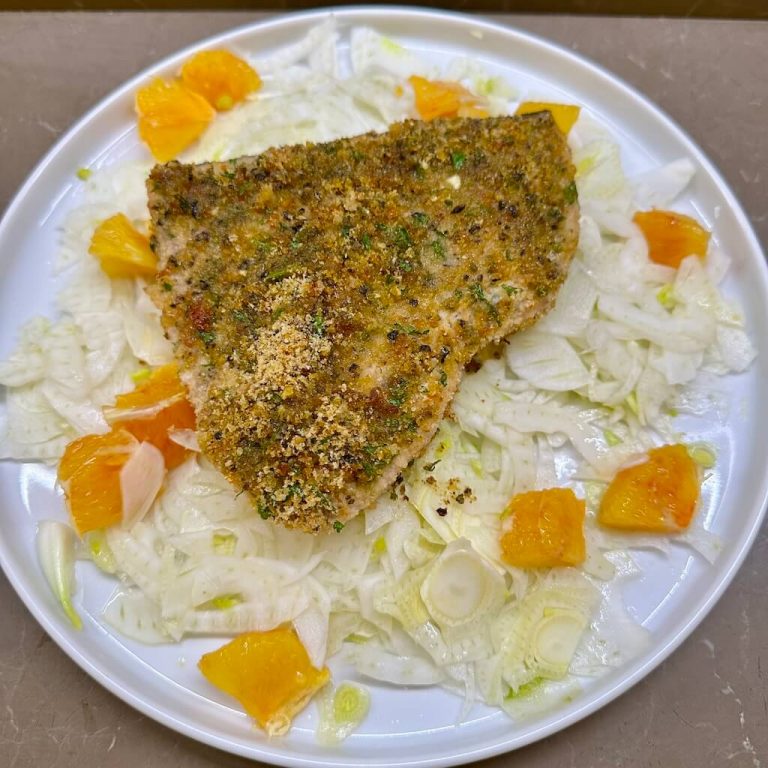 Pesce spada gratinato al forno step5