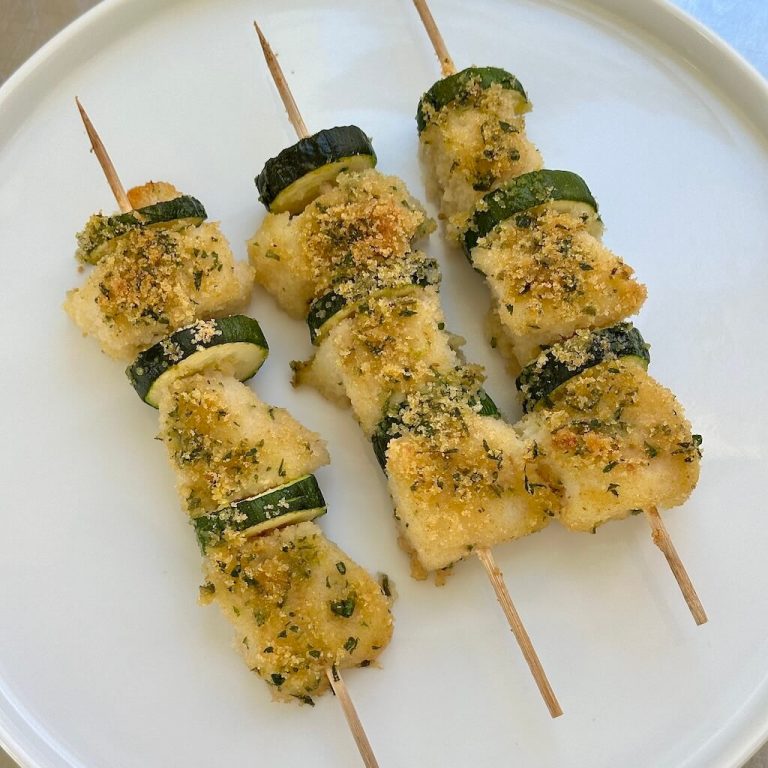 Spiedini di merluzzo e zucchine step 6