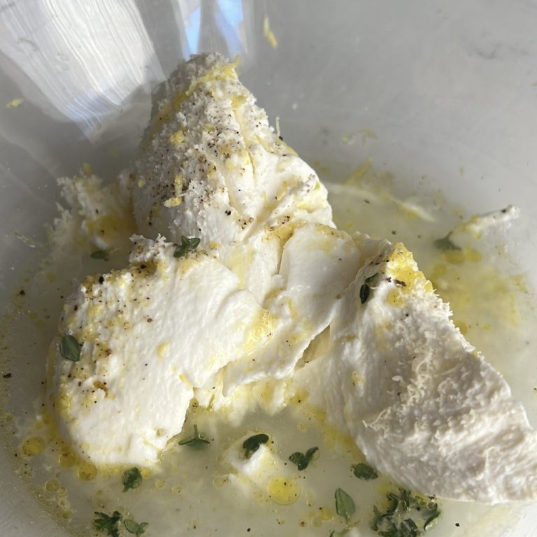 Pasta ricotta e limone step2