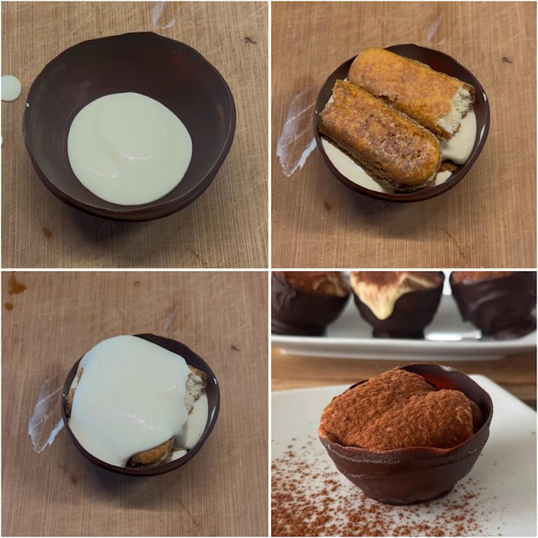 Coppe di cioccolato con crema al mascarpone step5
