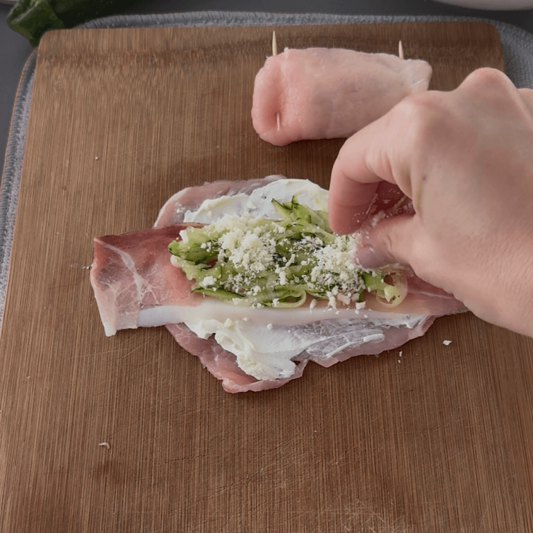 Involtini di carne e zucchine step2