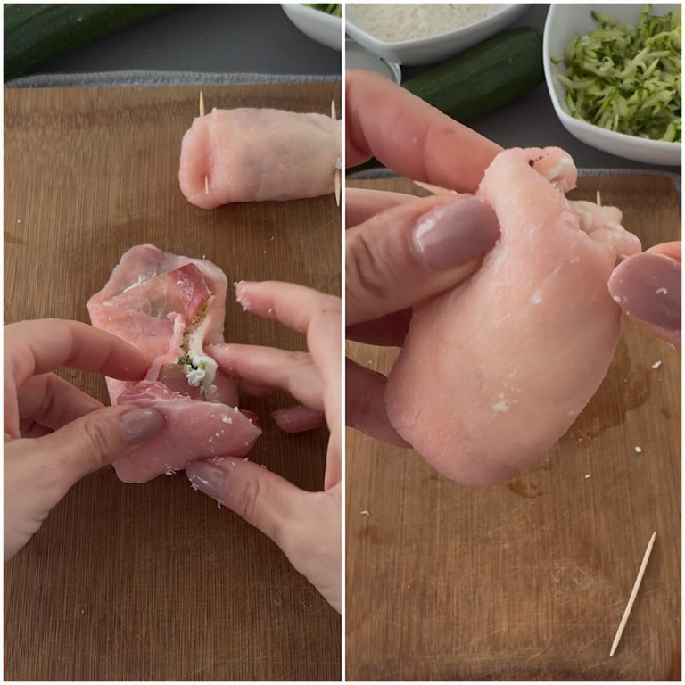 Involtini di carne e zucchine step3