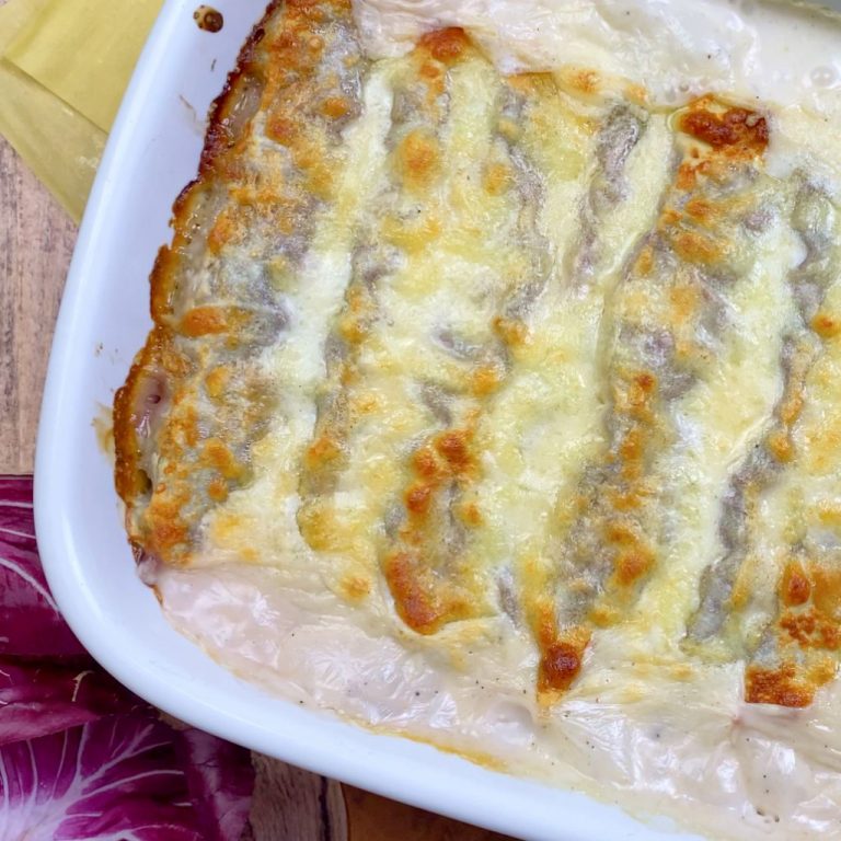 Cannelloni arrotolati radicchio e speck step6