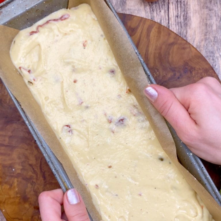 Plumcake ai pomodori secchi step4