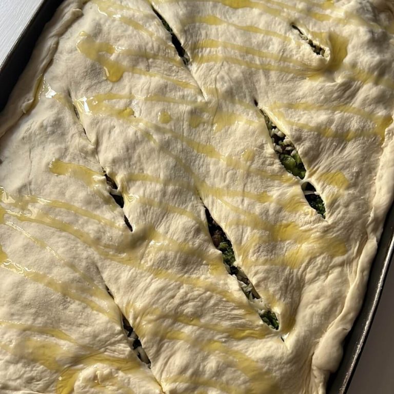 Schiacciata broccoli e salsiccia step6