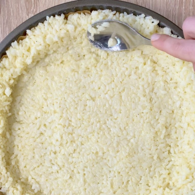 Crostata di riso al forno con zucchine step5