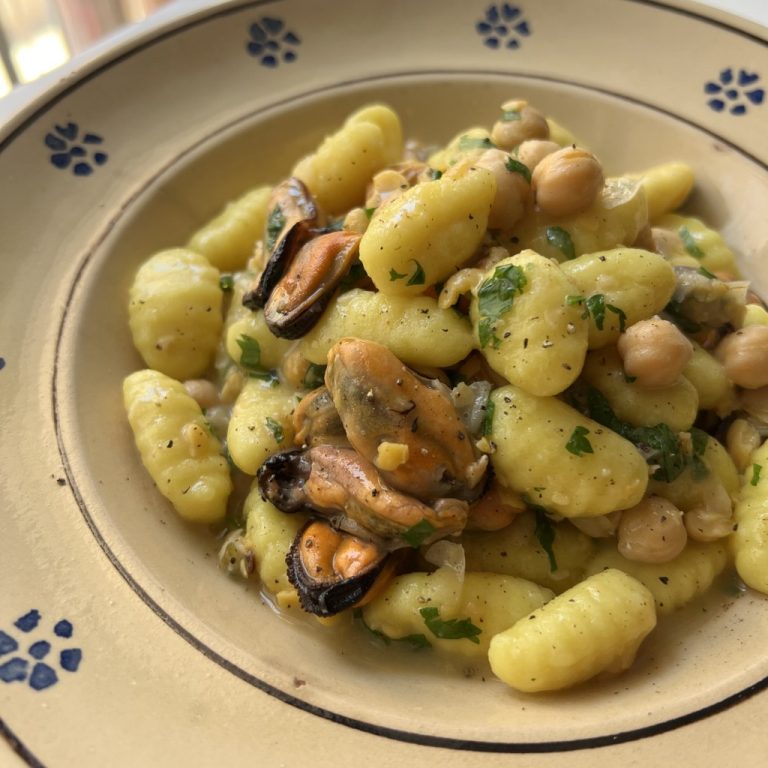 Gnocchi ceci e cozze step4