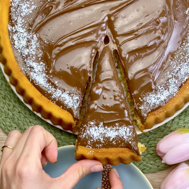 Crostata morbida cocco e nutella step7