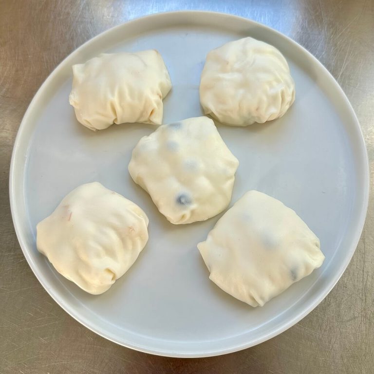 Mochi con fogli di riso step8