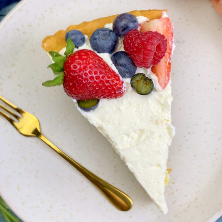 Crostata con crema allo yogurt e frutta step8
