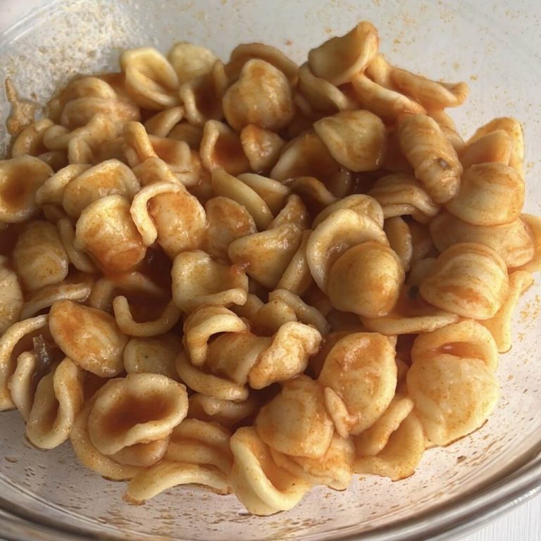 Orecchiette al forno step1