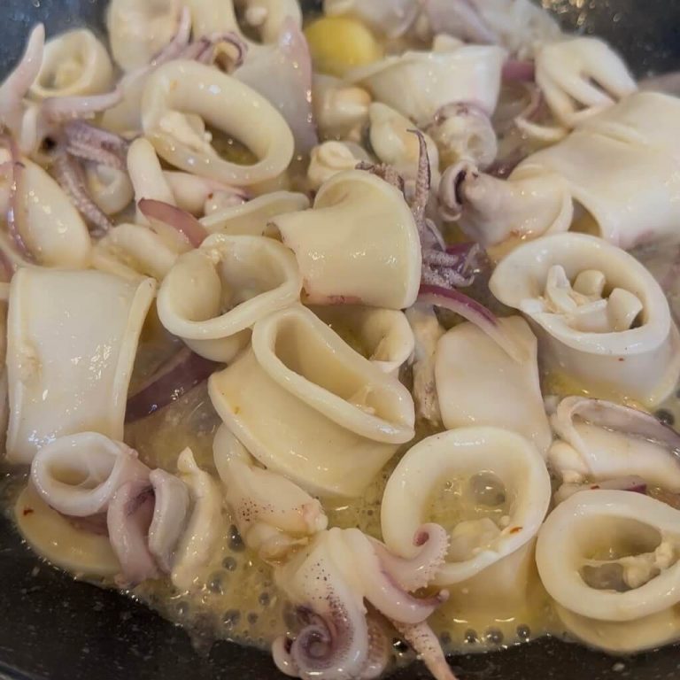 Calamari in umido step3