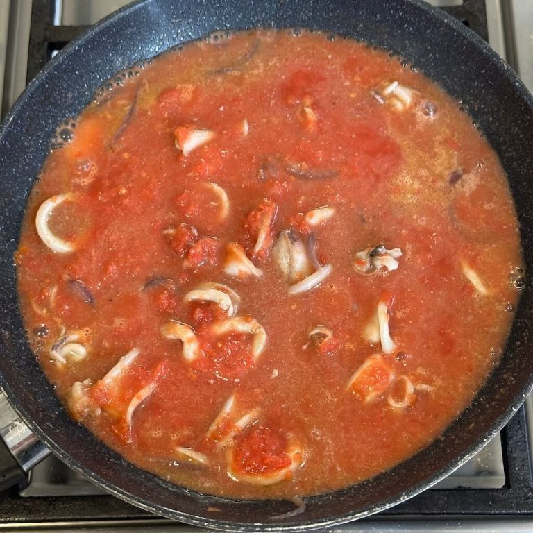 Calamari in umido step4