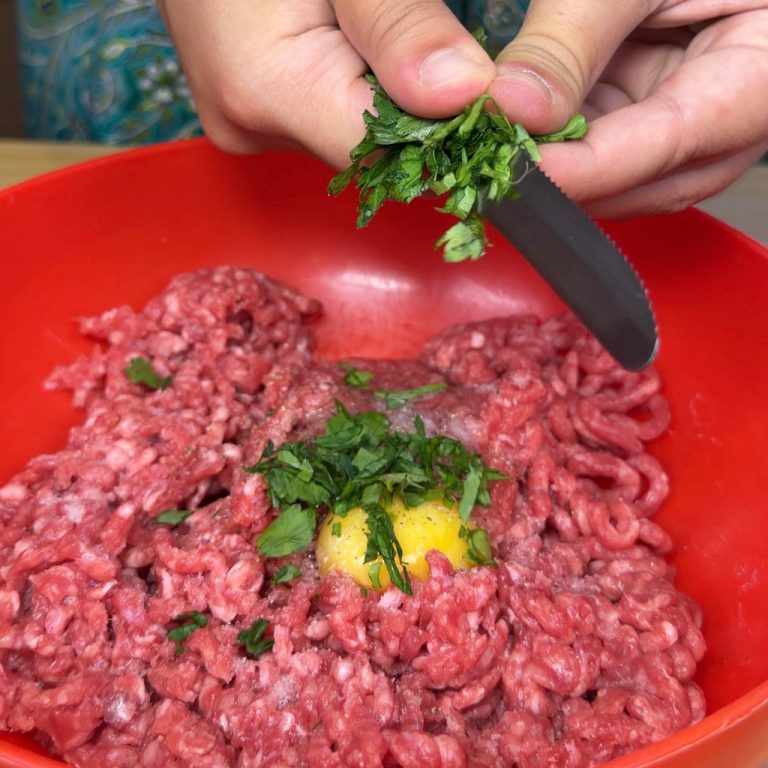 Fagottini di zucchine con carne step1