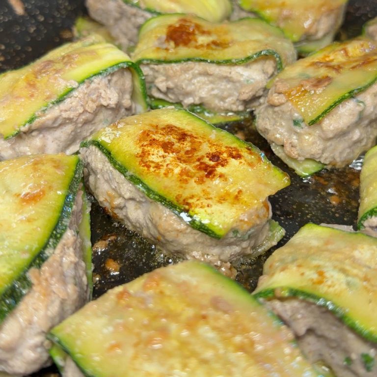 Fagottini di zucchine con carne step5