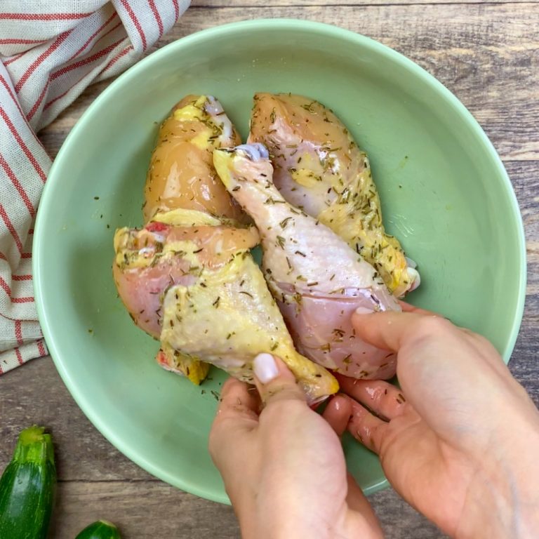 Pollo con verdure step3