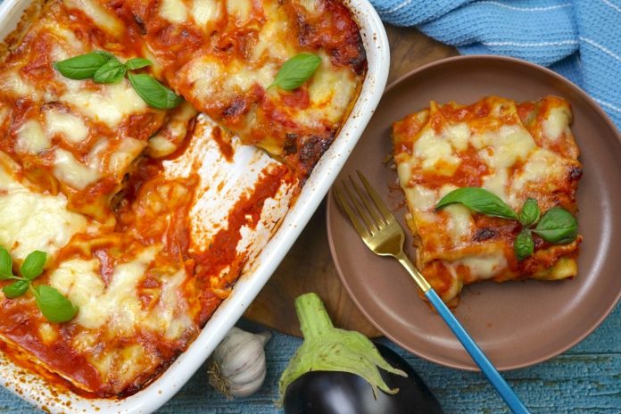 Cannelloni di melanzane arrotolati