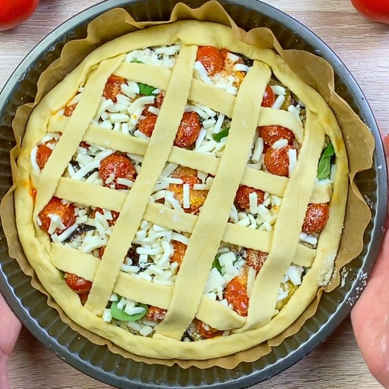Crostata salata alla parmigiana Colavita step6