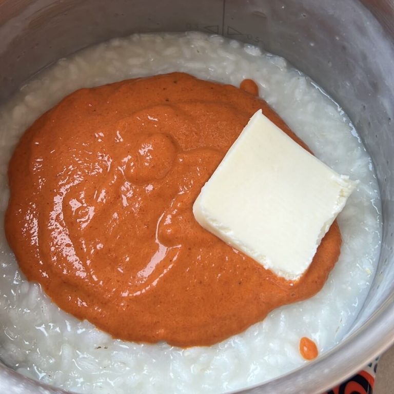 Risotto ai peperoni step3