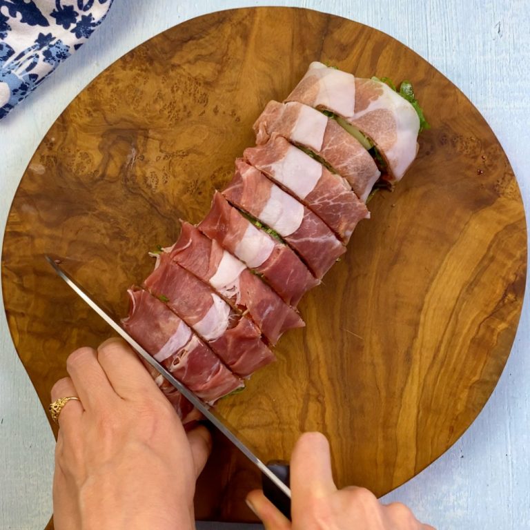 Rotolini di prosciutto step5