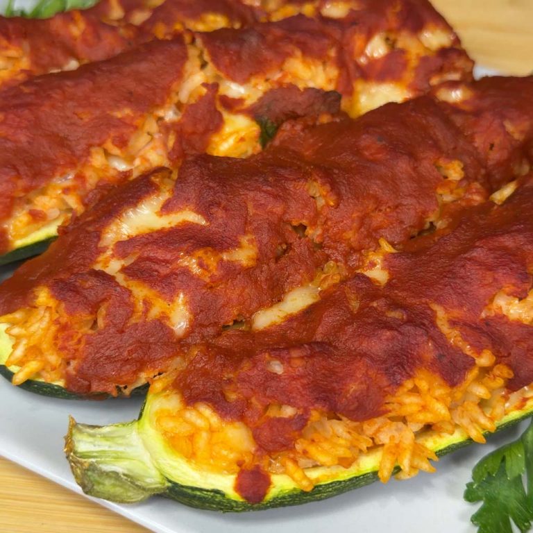Zucchine ripiene di riso step5