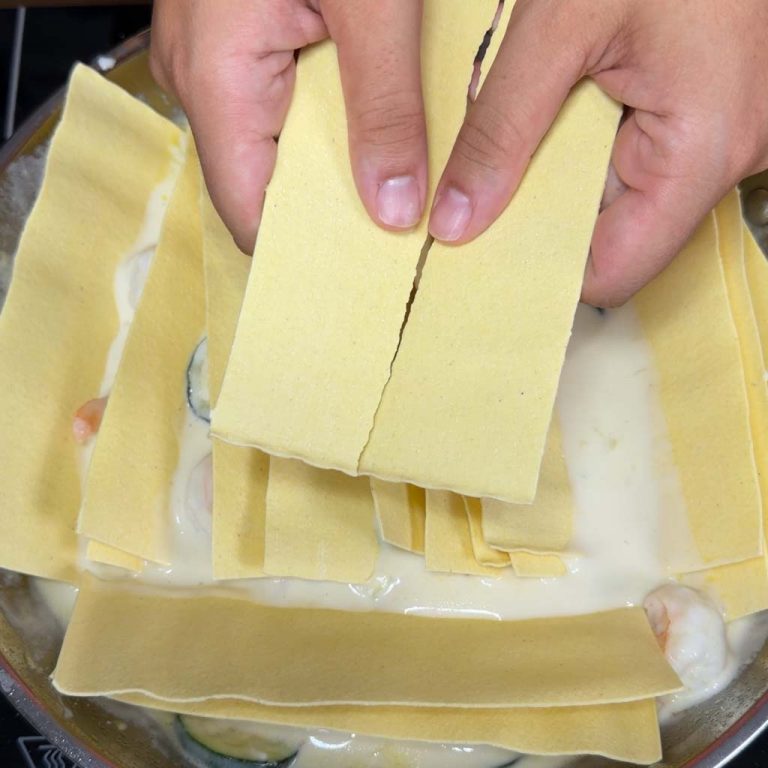 Lasagne in padella step3