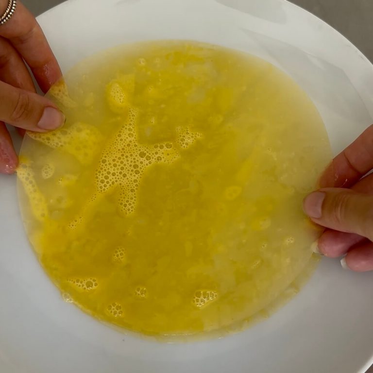 Panini di fogli di riso step2