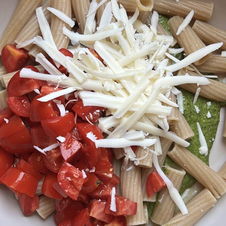 Pasta fredda con pesto di rucola step3