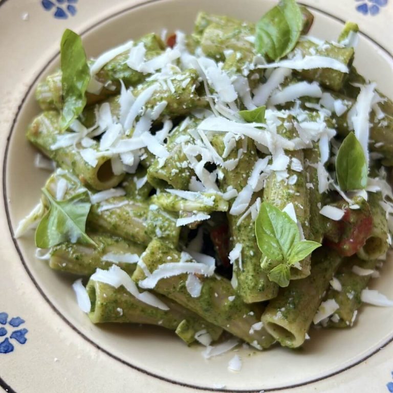Pasta fredda con pesto di rucola step4
