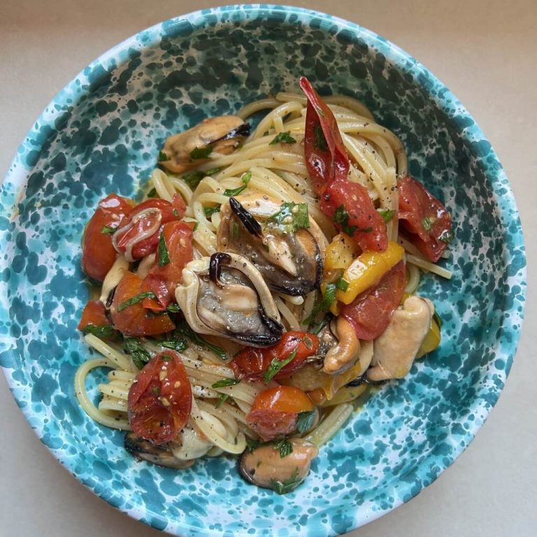Spaghetti datterino e cozze step4