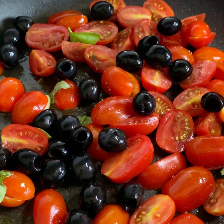 Straccetti alla mediterranea step1