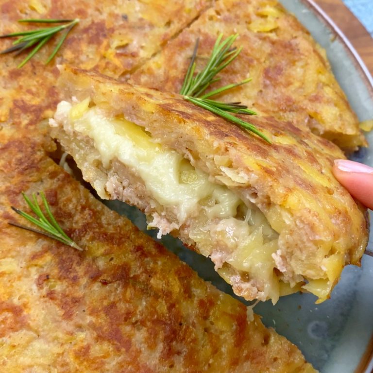 Torta di patate e salsiccia in padella step6